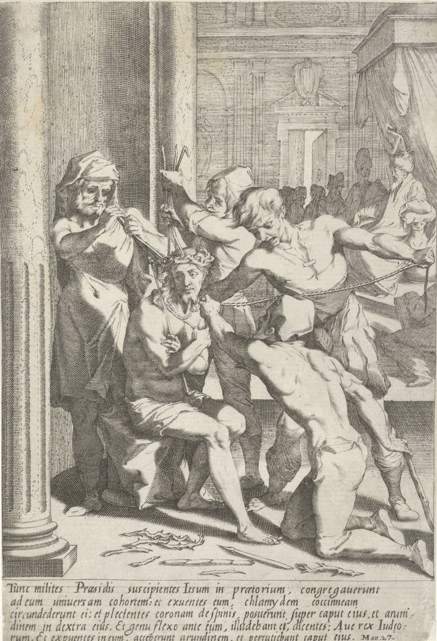 Crowning with Thorns of Christ by Pieter de Jode (I)