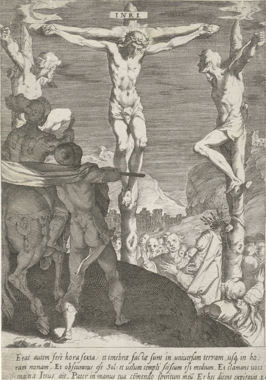 Crucifixion of Christ, Passion of Christ (series title) by Pieter de Jode (I)