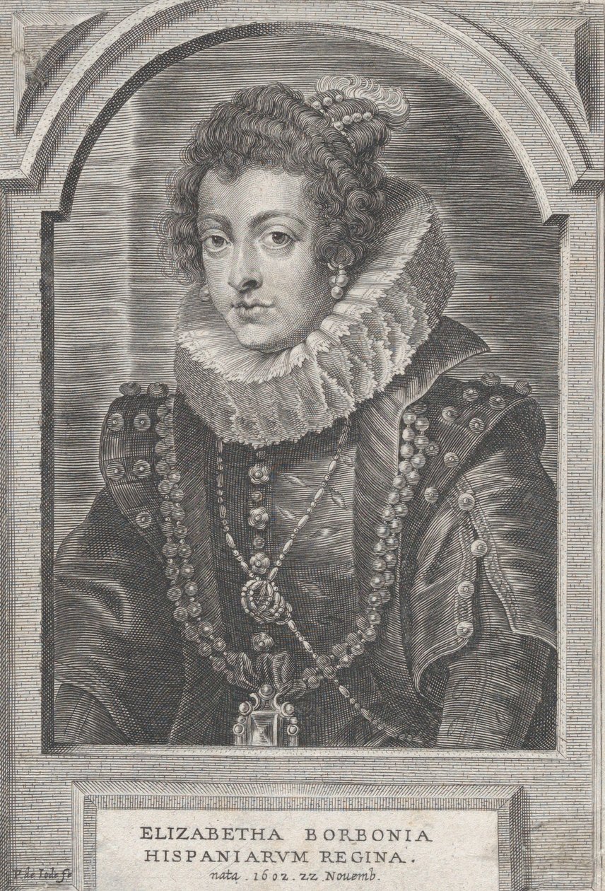 Portrait of Elisabeth of Bourbon, Queen of Spain, ca. 1632-44 by Pieter de Jode II