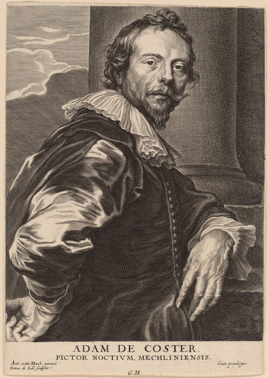 Adam de Coster by Pieter de Jode II after Sir Anthony van Dyck