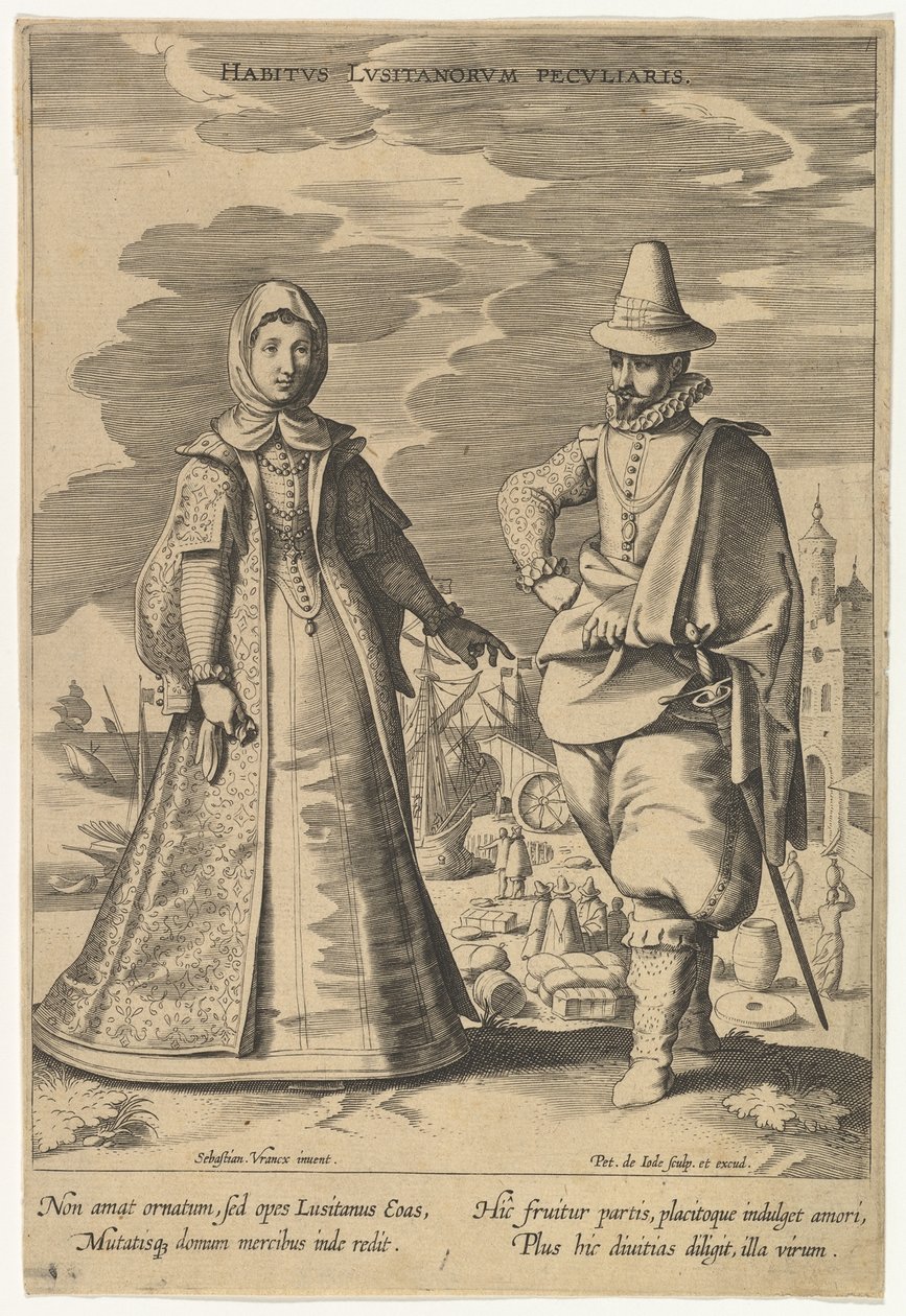 Habitus Lusitanorum Peculiaris, from Fashions of Different Nations by Pieter de Jode I