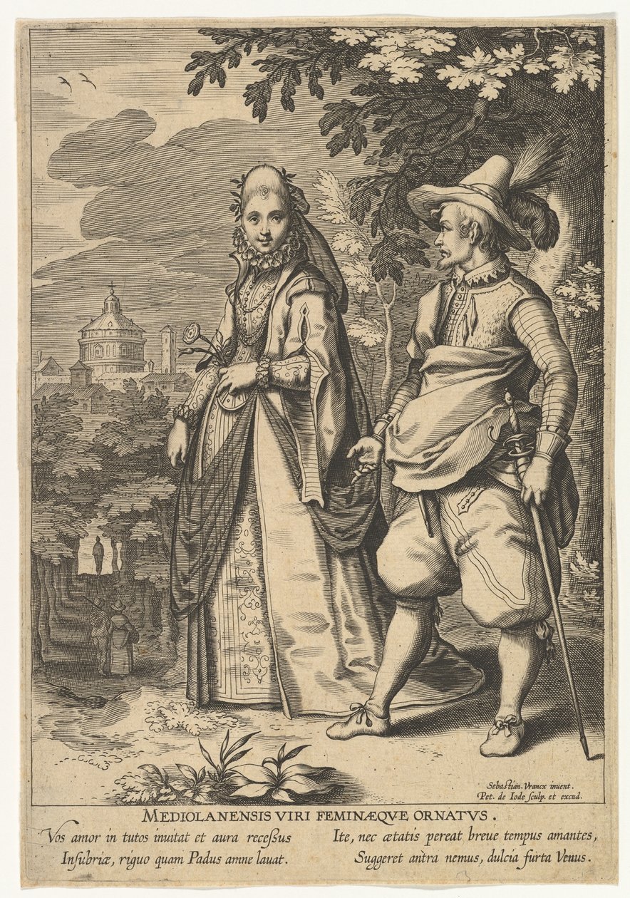 Mediolanensis Viri Feminaeque Ornatus by Pieter de Jode I
