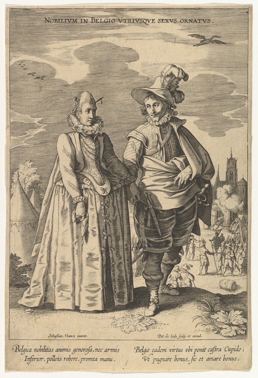 Nobilium in Belgio Utriusque Sexus Ornatus, from Fashions of Different Nations by Pieter de Jode I
