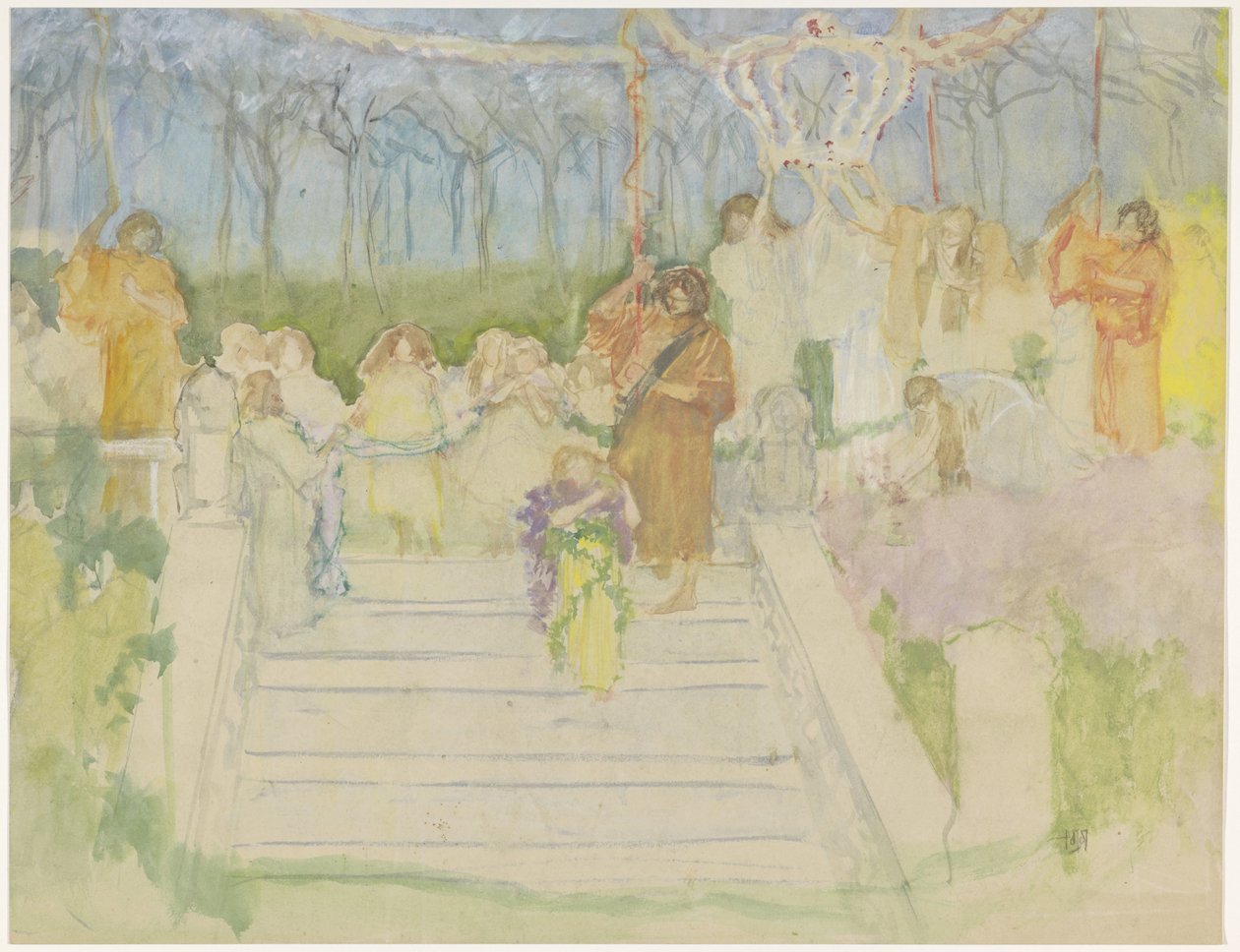 Tableau Vivant on the Occasion of Queen Wilhelmina