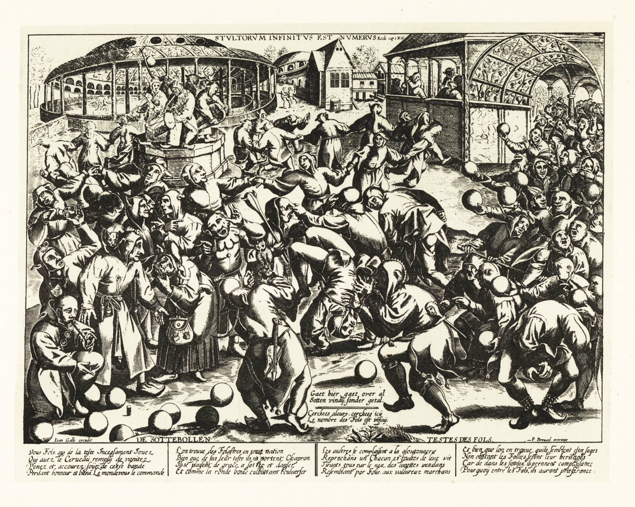A Festival of Fools, Middle Ages by Pieter the Elder (after) Bruegel