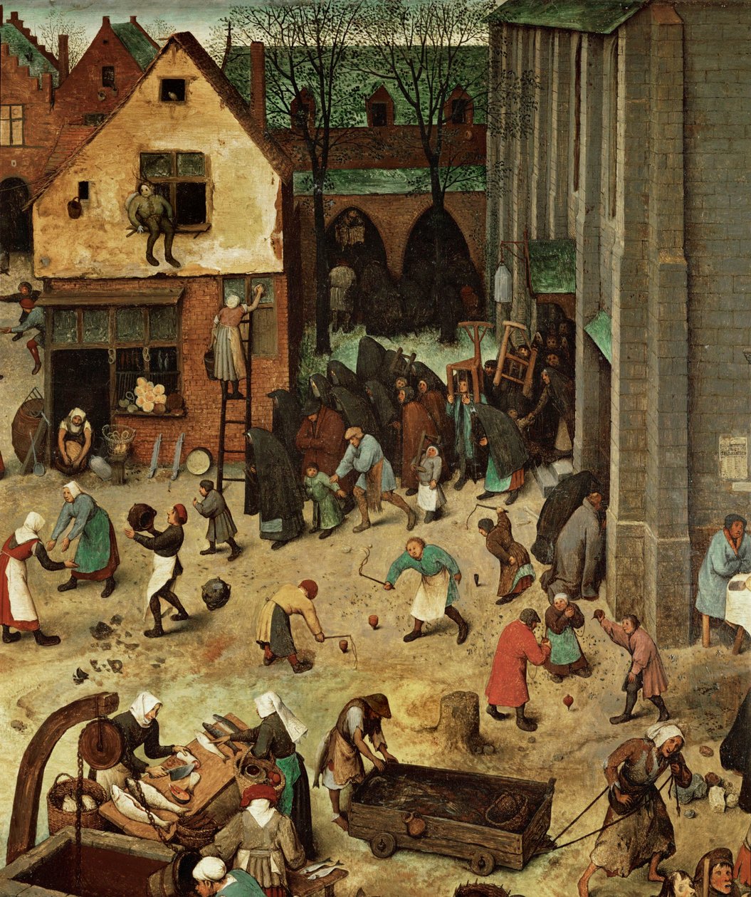 Fight Between Carnival and Lent by Pieter the Elder Bruegel