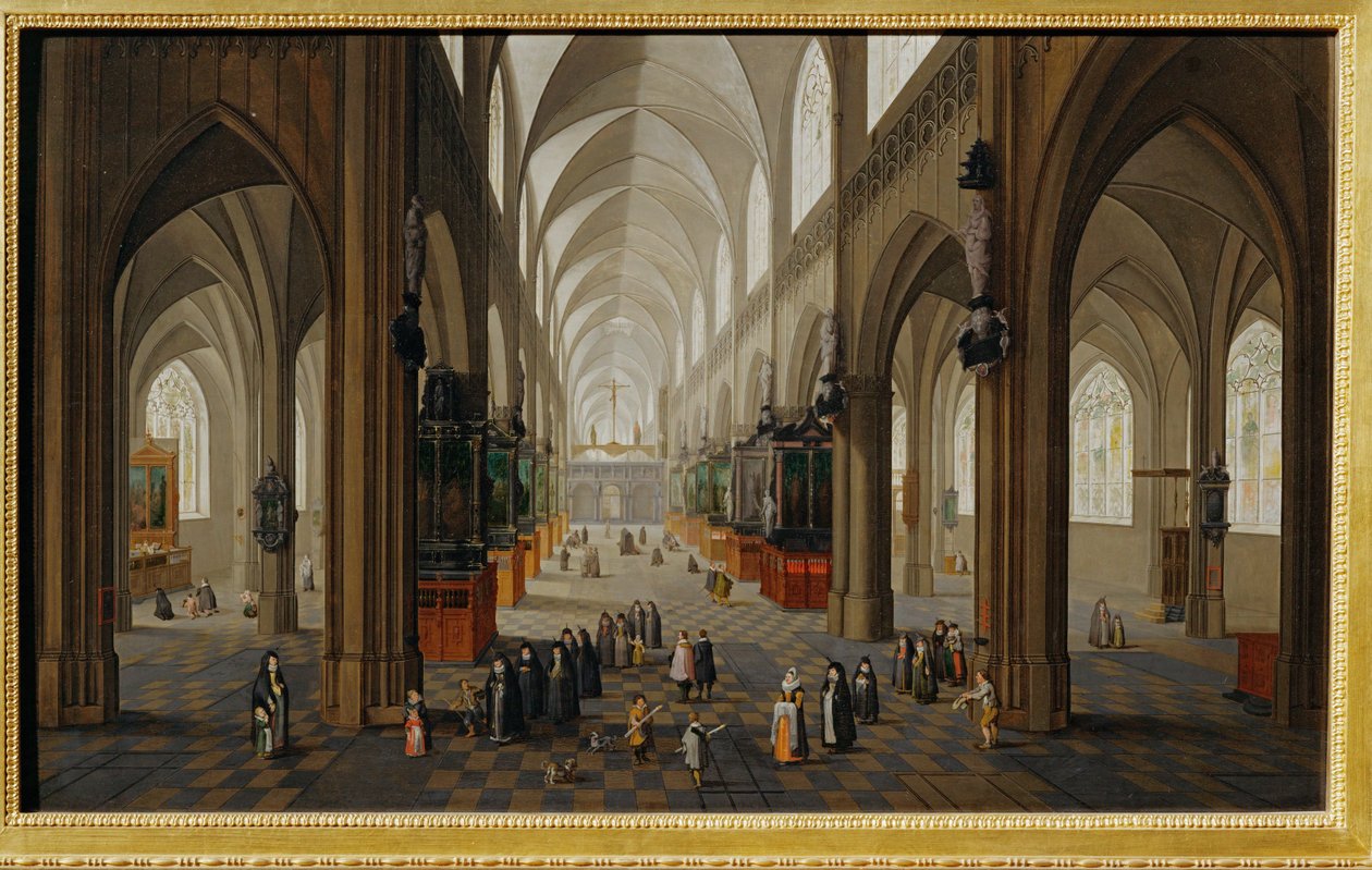 Interior of the Cathedral of Antwerp by Pieter the Elder Neefs