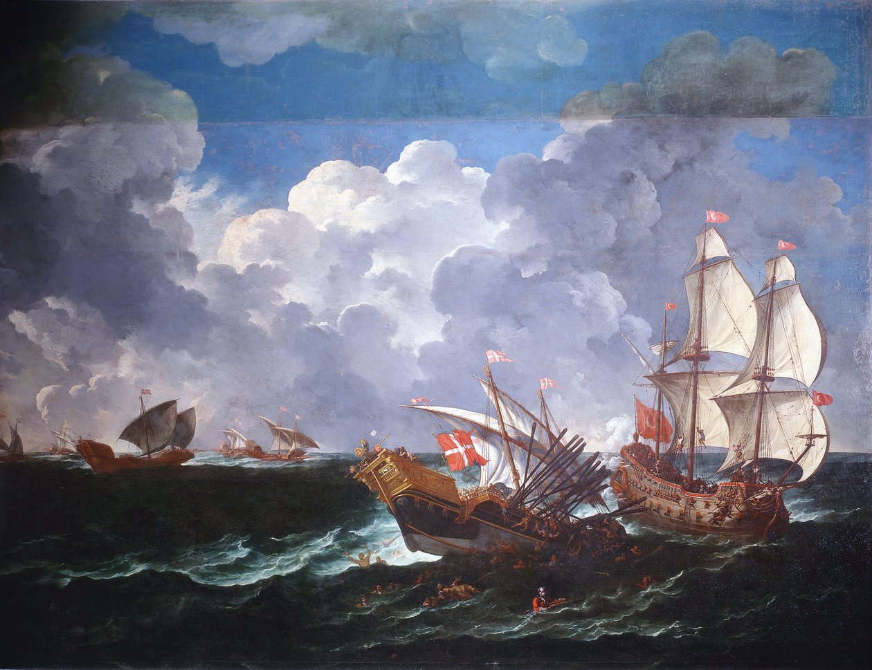 Battleship by Pieter the Younger Mulier