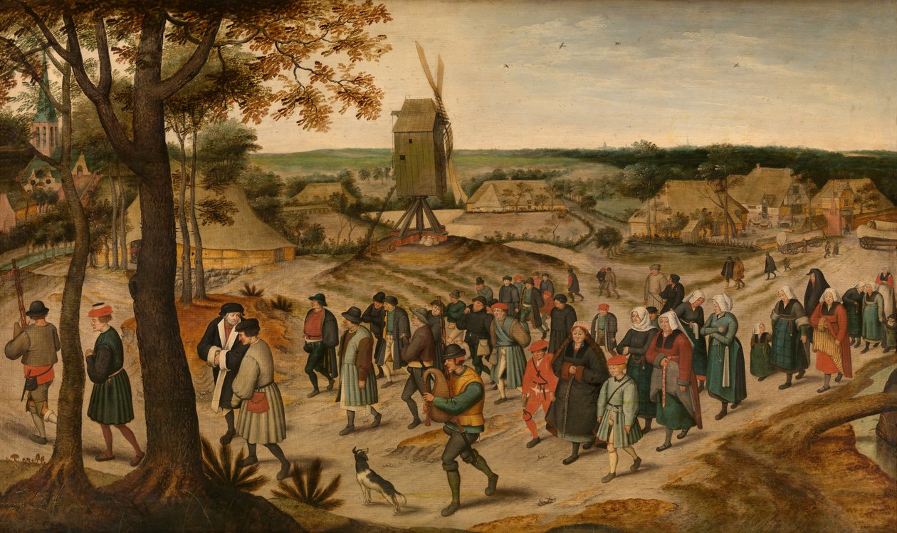 A Wedding Procession by Pieter the Younger Brueghel