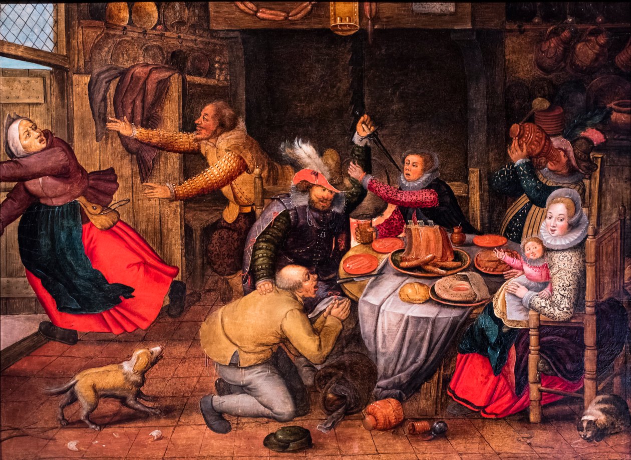 Inn Scene, Late 16th-Early 17th Century by Pieter the Younger Brueghel