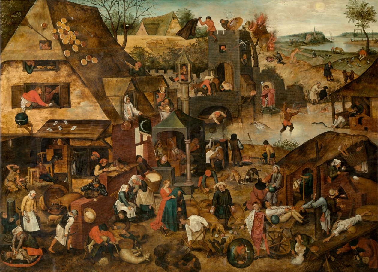 Proverbs by Pieter the Younger Brueghel