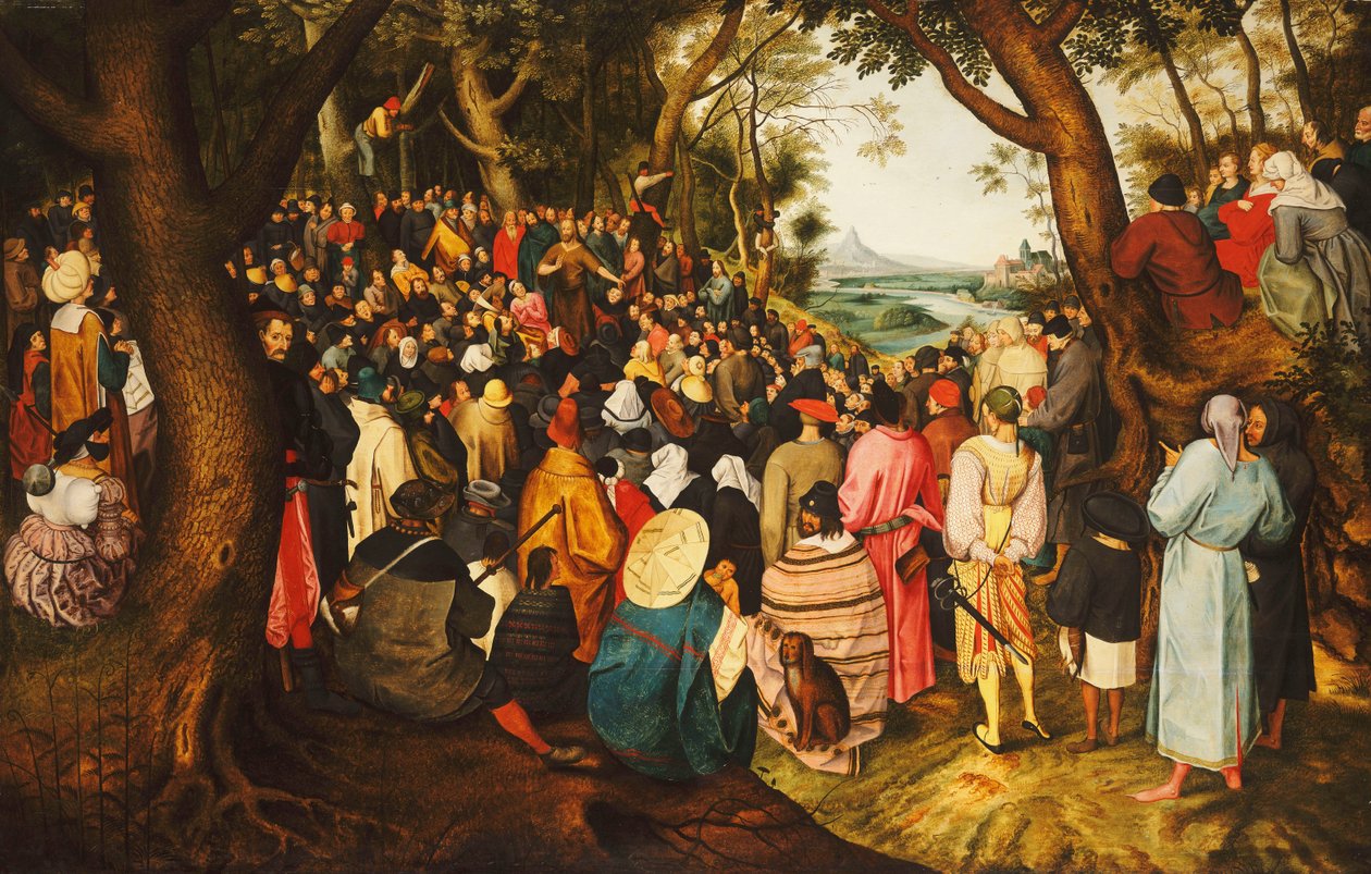 Saint John the Baptist preaching in the Wilderness by Pieter Brueghel the Younger