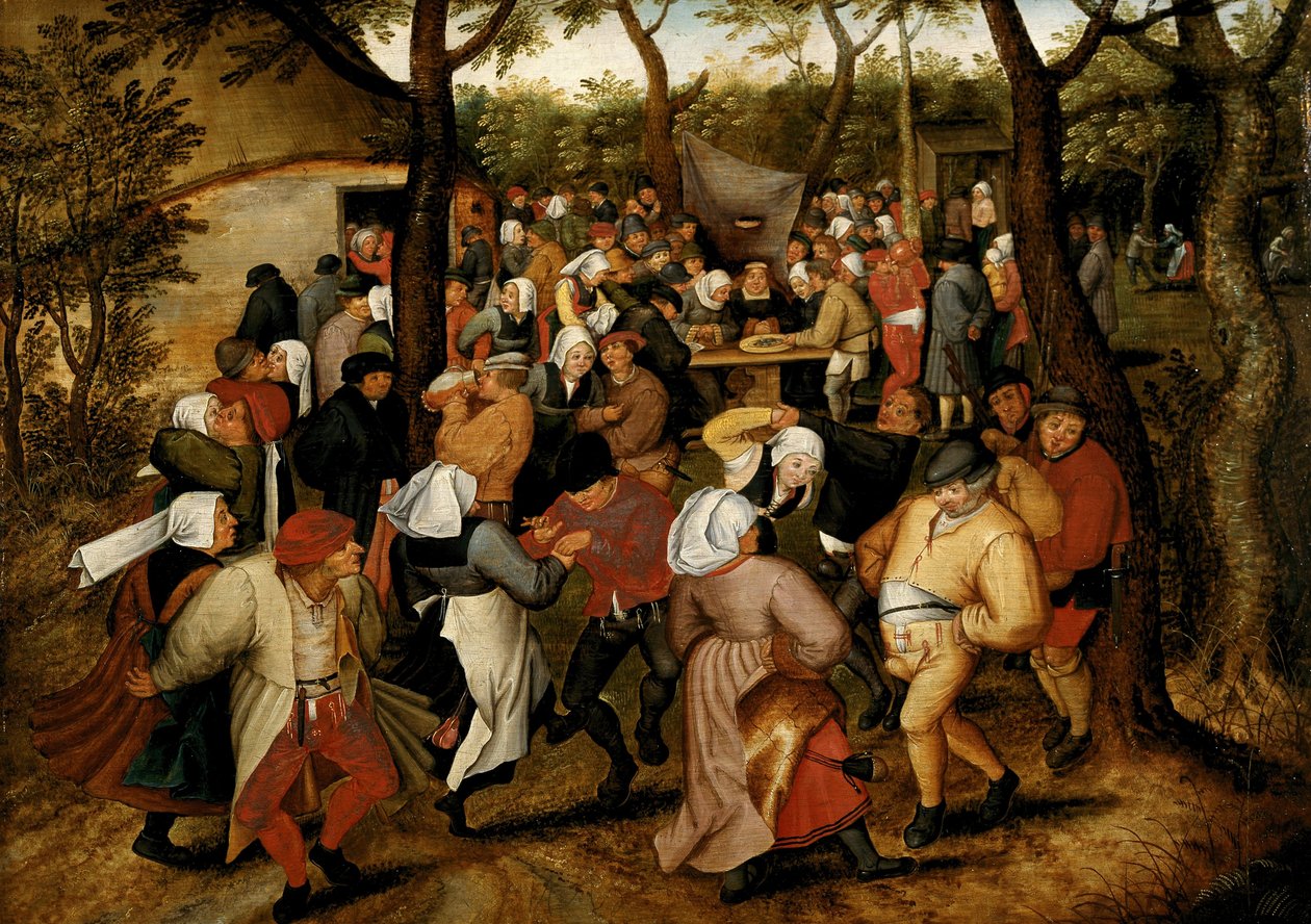 Wedding Dance in the Open Air by Pieter the Younger Brueghel