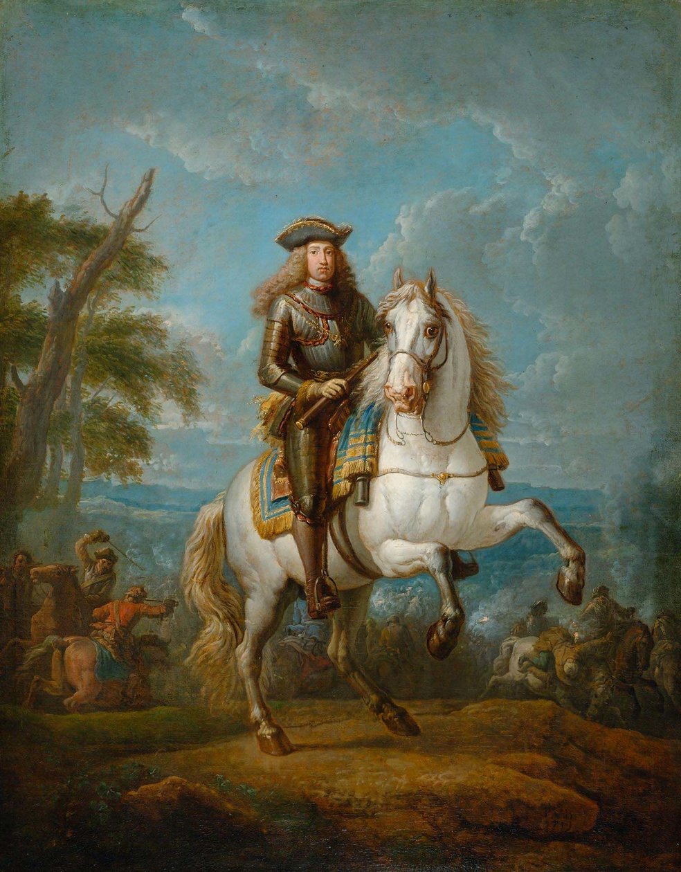 Equestrian portrait of Charles VI, Holy Roman Emperor by Pieter van Bloemen