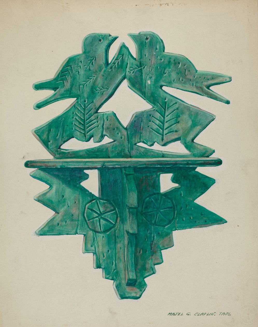 Bird Shelf, c.1940 by Pieter van Hanselaere
