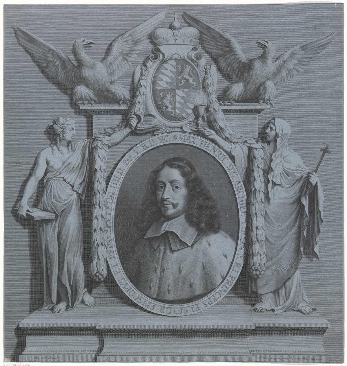Portrait of Maximilian Henry of Bavaria, Archbishop of Cologne by Pieter van Schuppen