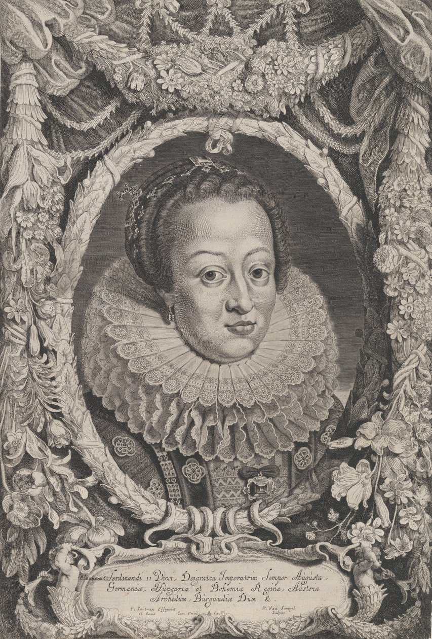 Eleonora, Wife of Ferdinand II, from the Series Ferdinandus II et III Imperatorum Domu by Pieter van Sompel