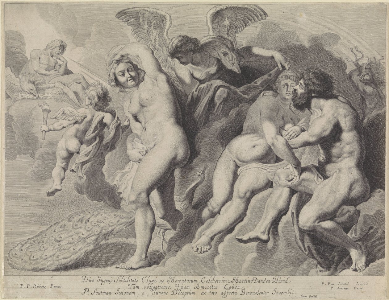 Ixion Deceived by Juno and Jupiter by Pieter van Sompel