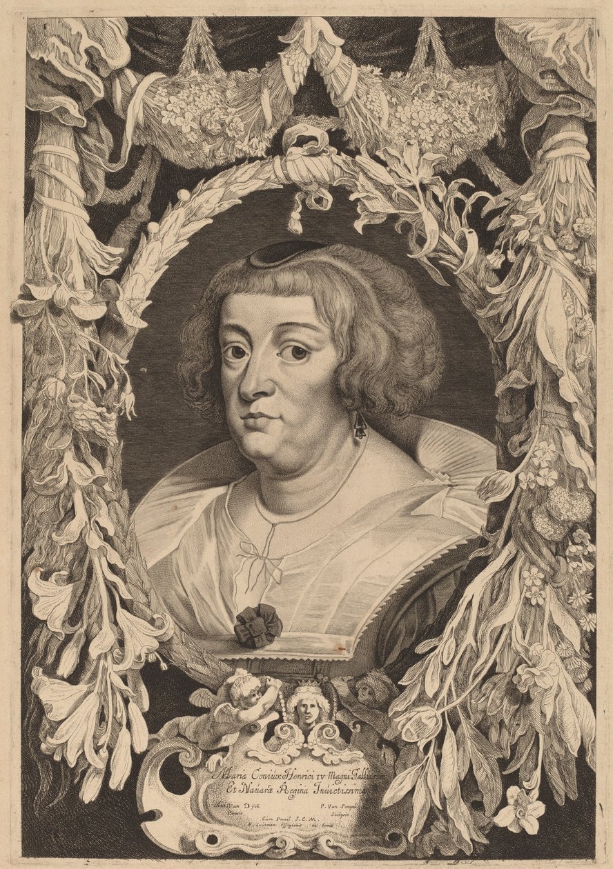 Marie de Medici by Pieter van Sompel and Pieter Claesz Soutman after Sir Anthony