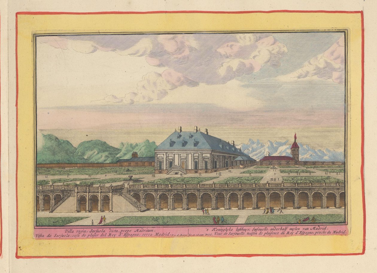 Hunting Palace Zarzuela Outside Madrid by Pieter van den Berge