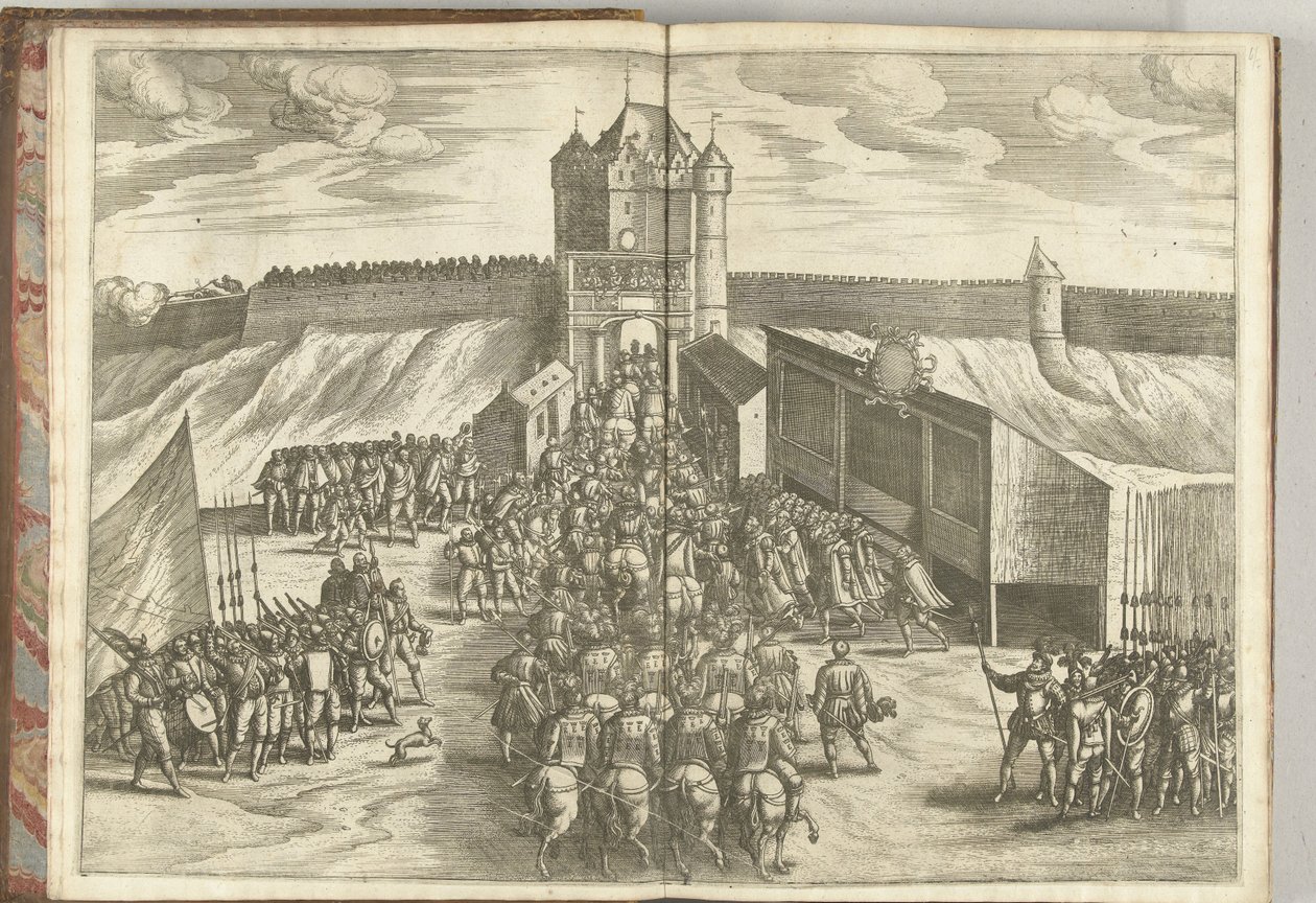 Entry of Archduke Ernest at a City Gate of Brussels, 1594 by Pieter van der Borcht (I) (attributed to)