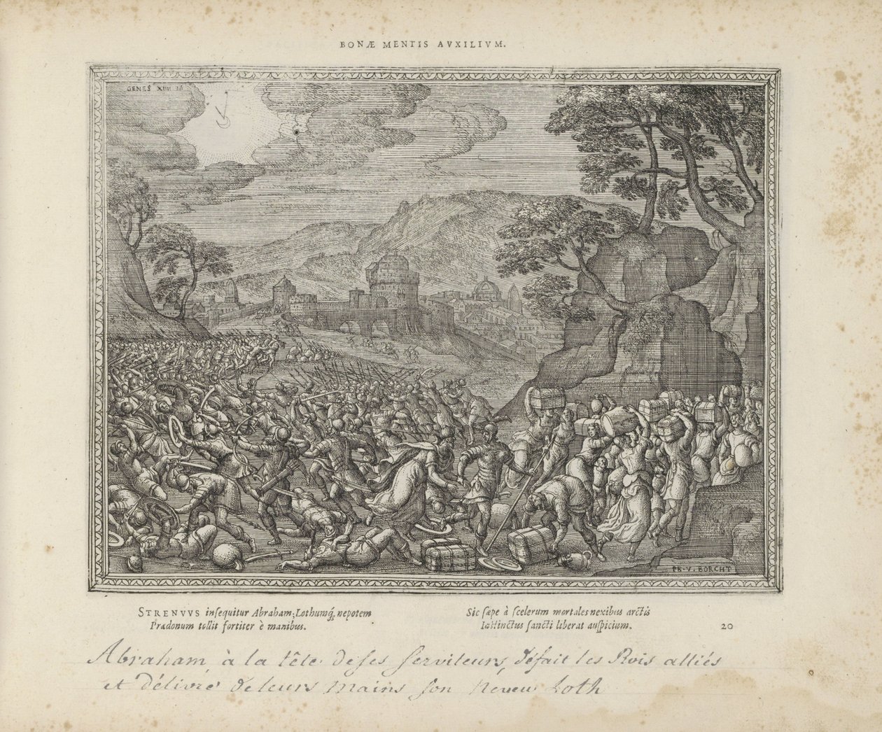 Abraham Rescues Lot by Pieter van der Borcht (I)