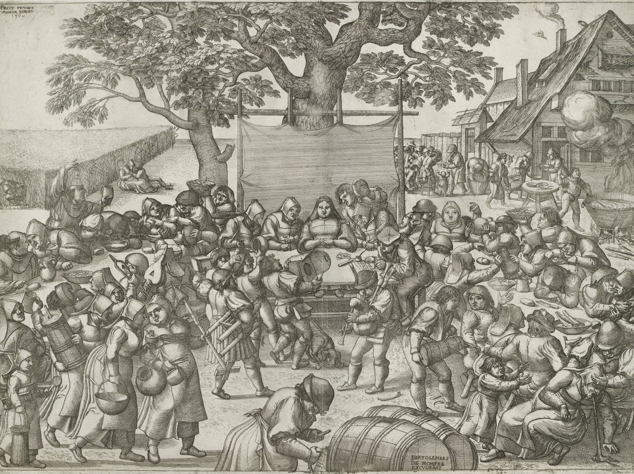 Peasant Wedding by Pieter van der Borcht (I)