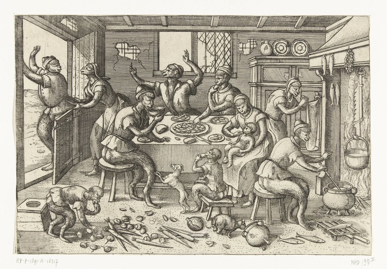 Meager Kitchen by Pieter van der Borcht (I)
