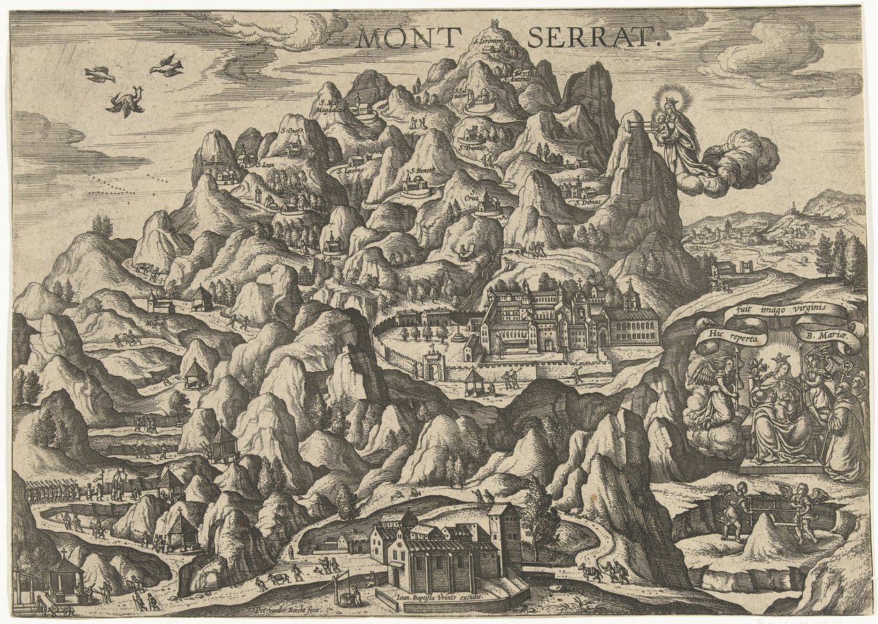 Montserrat, Pilgrimage Site for the Holy Virgin by Pieter van der Borcht (I)