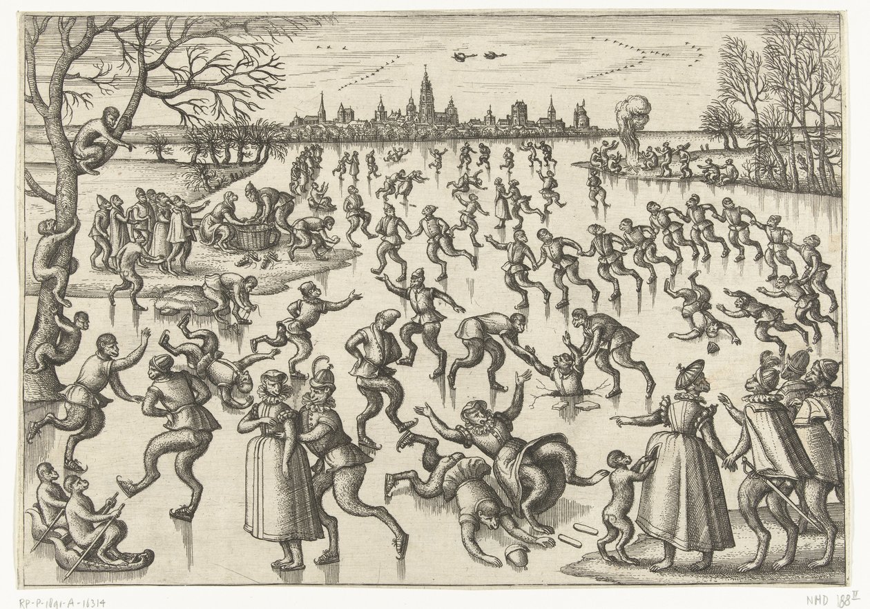 Ice Skating by Pieter van der Borcht (I)