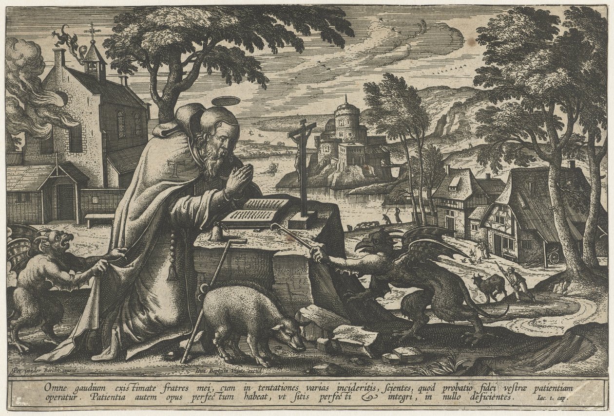The Temptation of Saint Anthony by Pieter van der Borcht (I)