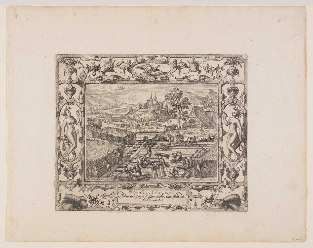 August, from The Twelve Months by Pieter van der Borcht