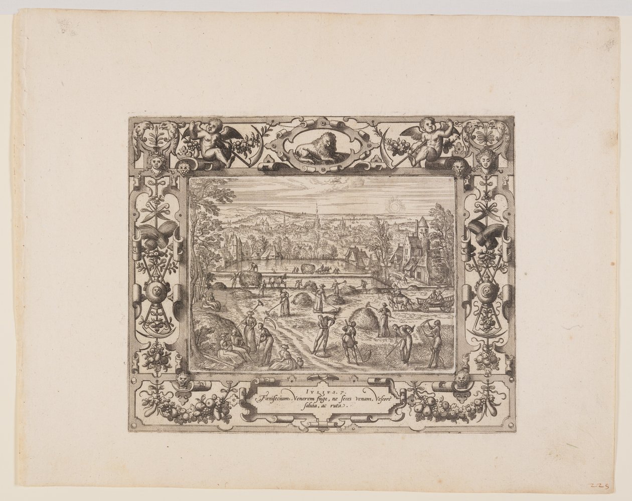July, from The Twelve Months by Pieter van der Borcht