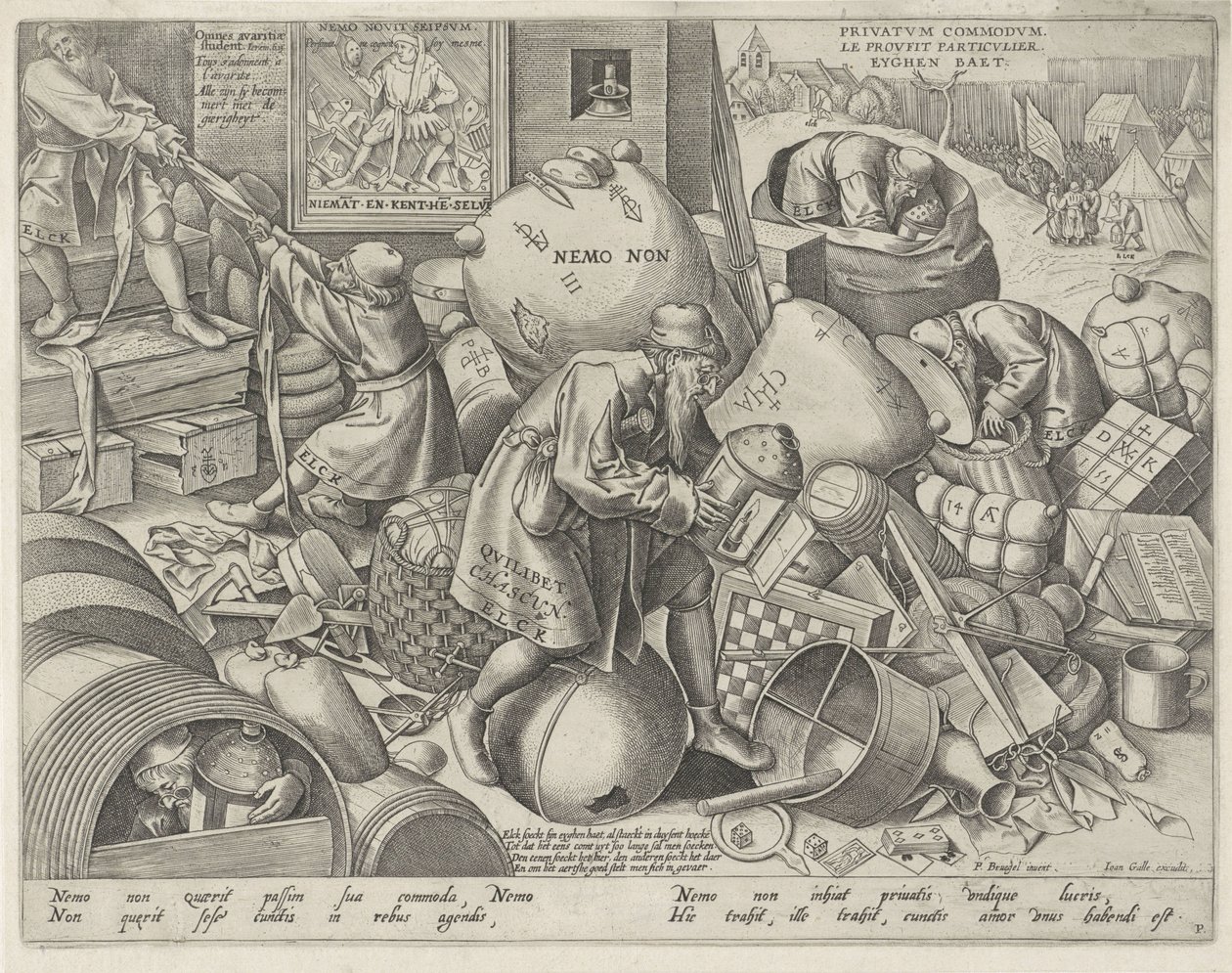 Allegory of Selfishness by Pieter van der Heyden