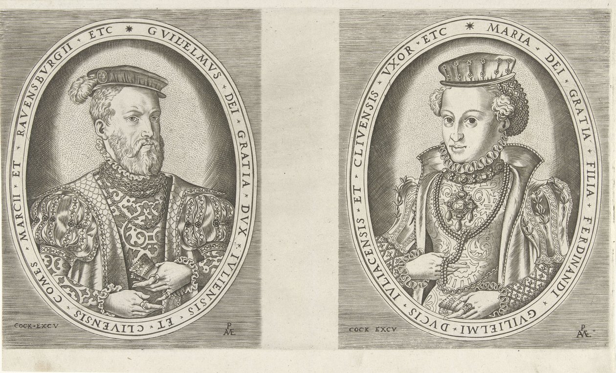 Portraits of William II, Duke of Guelders, and Maria of Austria, Duchess of Guelders (series title) by Pieter van der Heyden