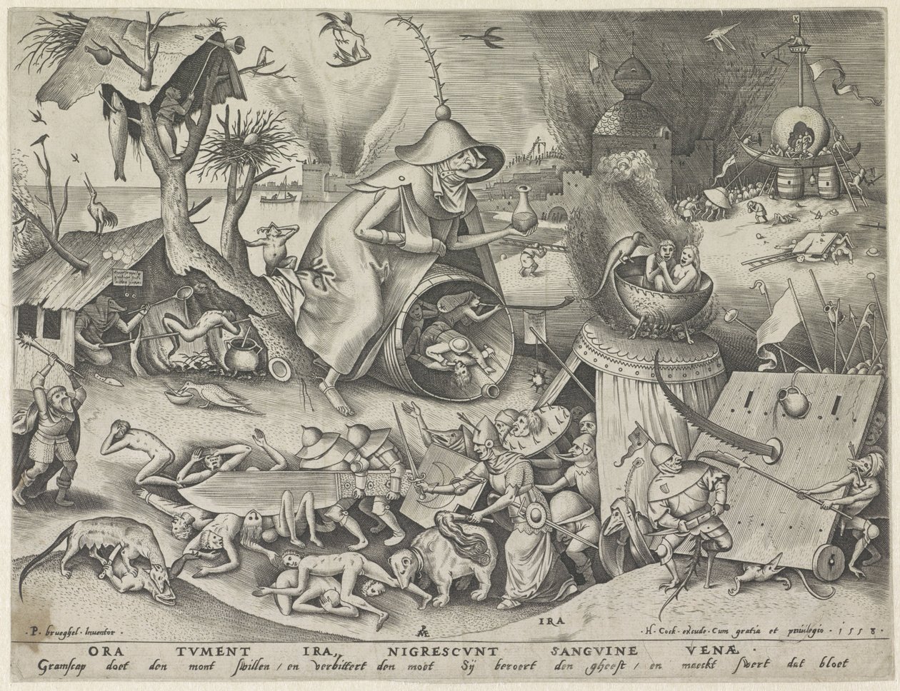 Wrath (series title: The Seven Deadly Sins) by Pieter van der Heyden
