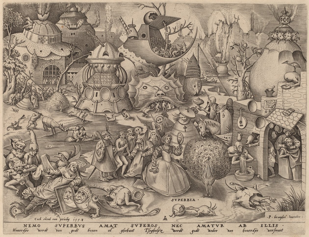 Pride by Pieter van der Heyden after Pieter Bruegel the Elder