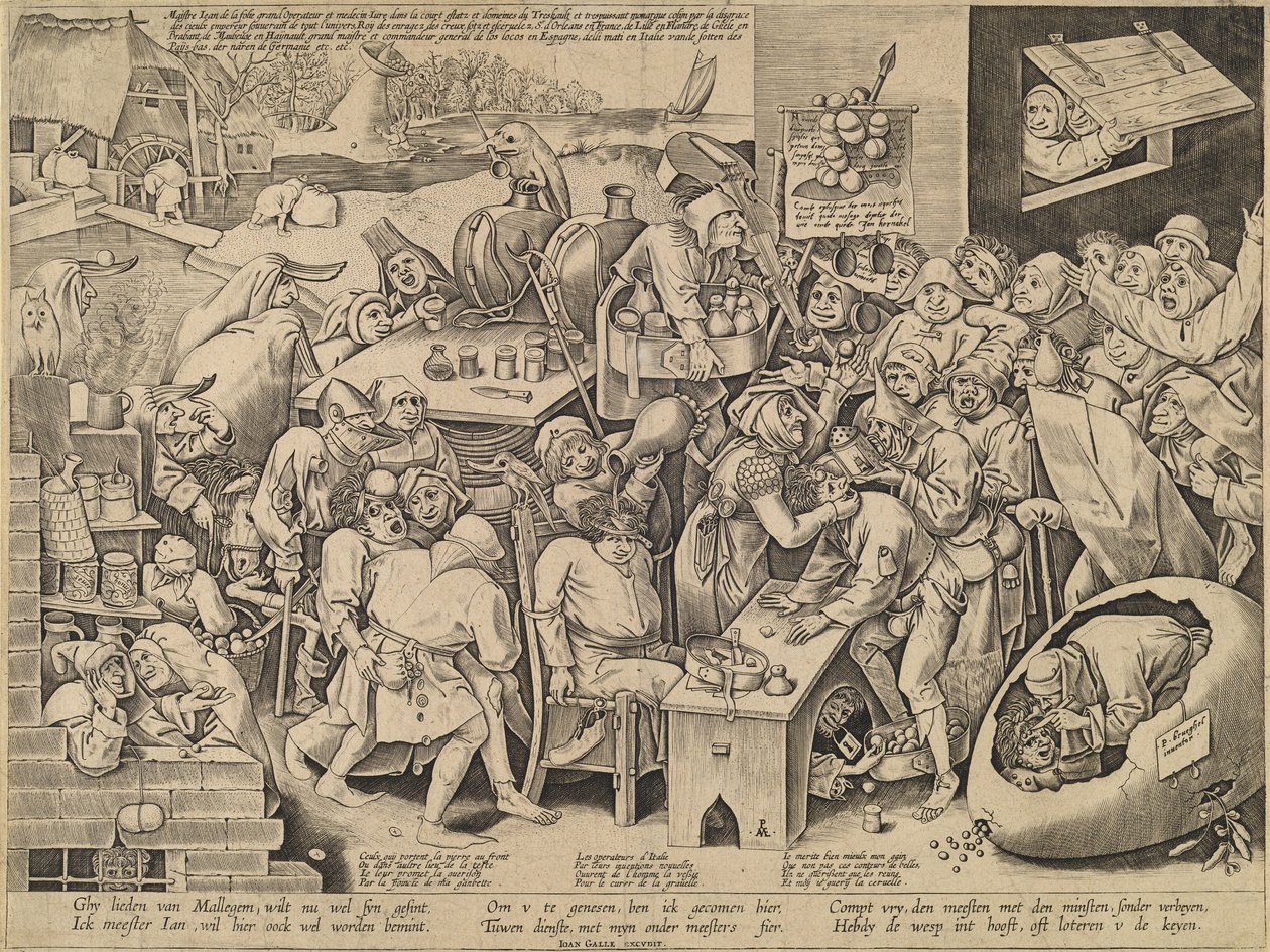 The Witch of Malleghem by Pieter van der Heyden after Pieter Bruegel the Elder