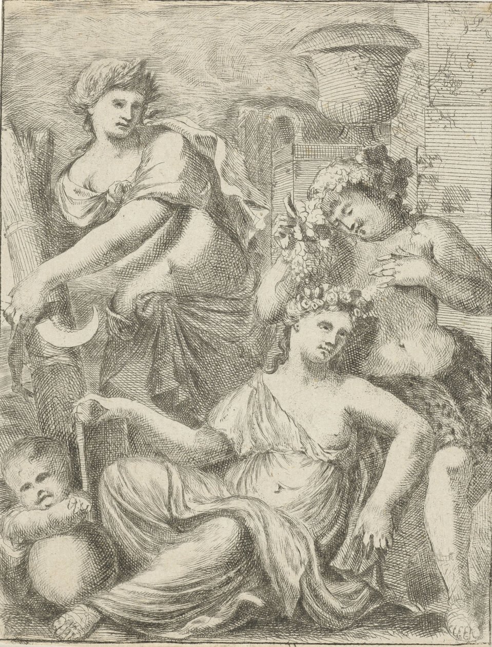 Ceres, Bacchus, and Venus by Pieter van der Plas (II)