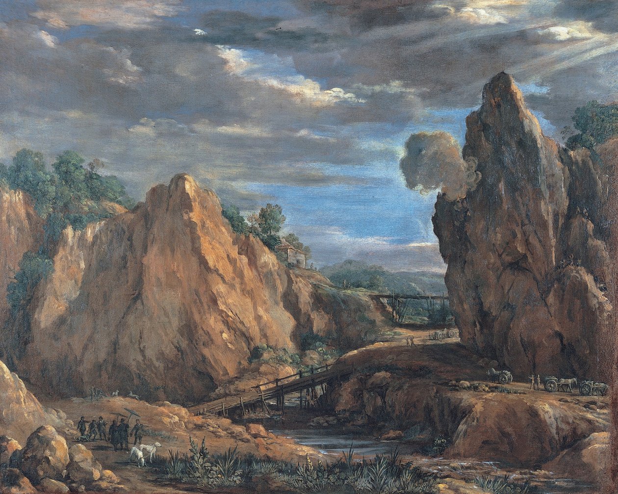 The Alum Mines of Tolfa by Pietro da Cortona
