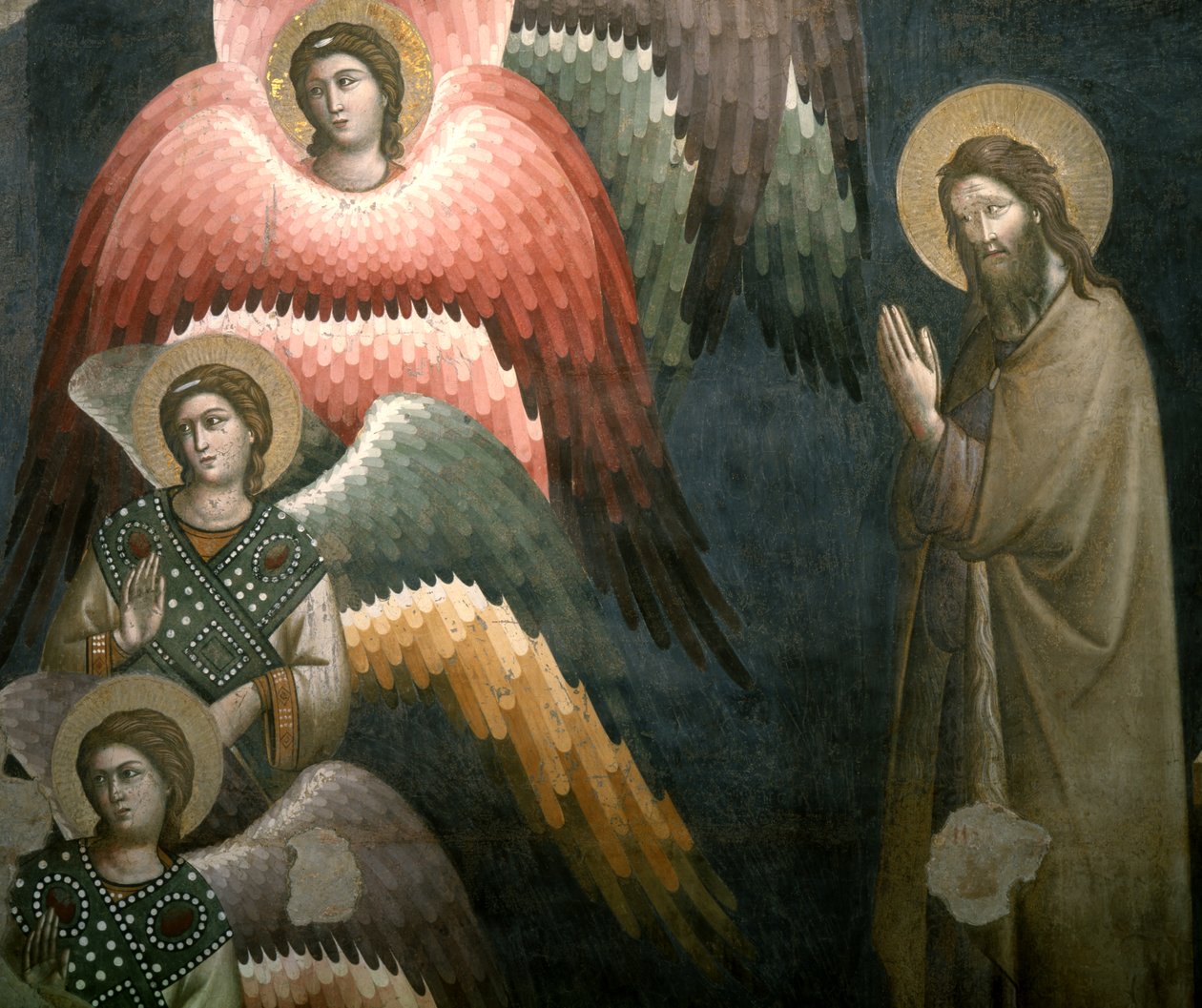 Angels (detail) from Last Judgment, second half of 13th century, fresco by Pietro Cavallini by Pietro Cavallini