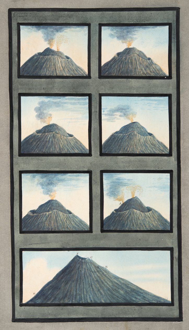 Eruption of Mount Vesuvius from 8th July to 29th October, 1767, from 
