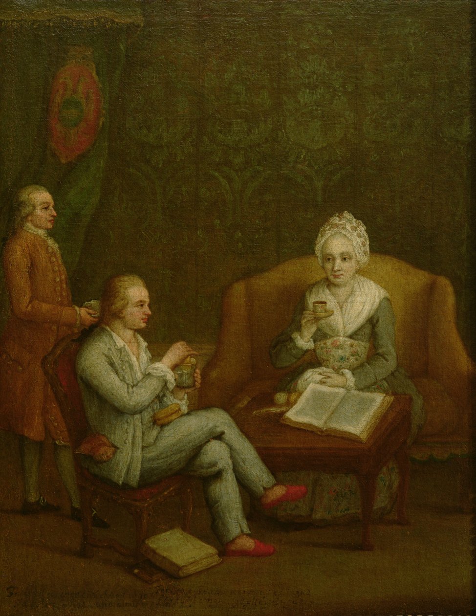 Adriana Giustinian Barbarigo and her Son Gerolamo Ascanio, c.1776-79 by Pietro Longhi