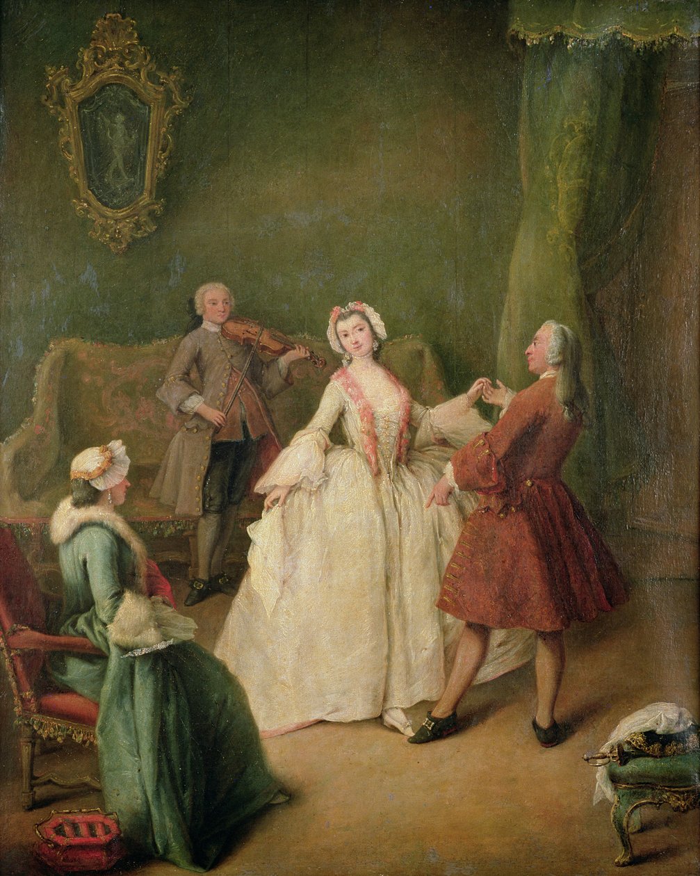 The Dancing Lesson by Pietro Longhi
