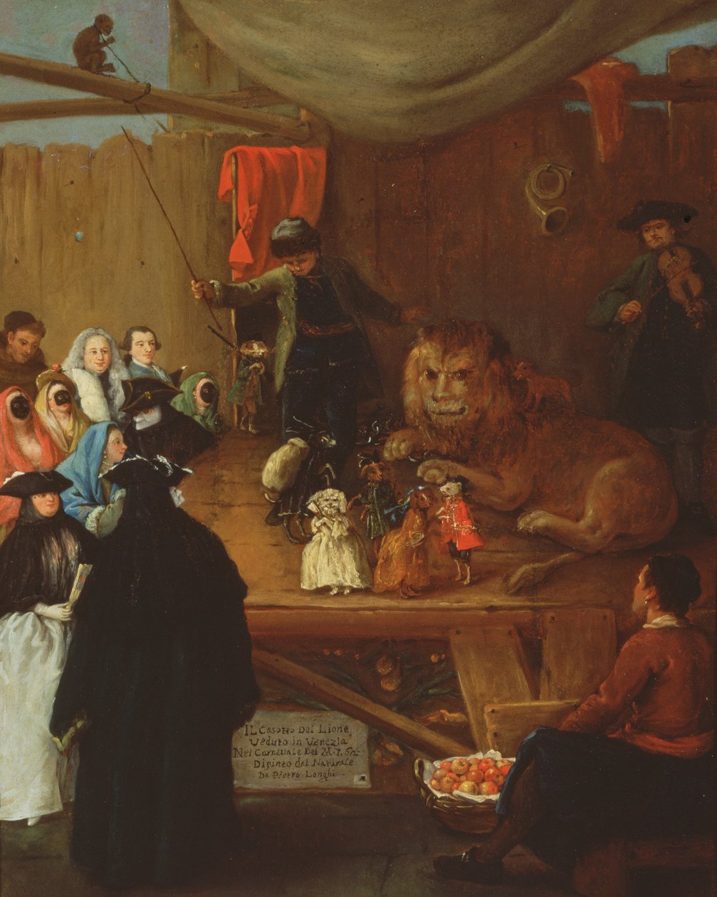 The Lions Cage, as seen in Venice in the Carnival of 1765 by Pietro Longhi