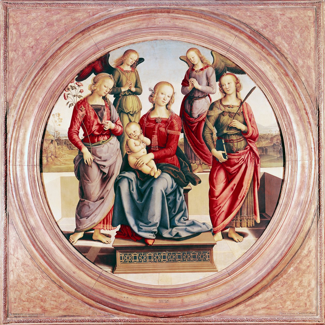 Madonna and Child with St. Rose and Catherine of Alexandria by Pietro Perugino