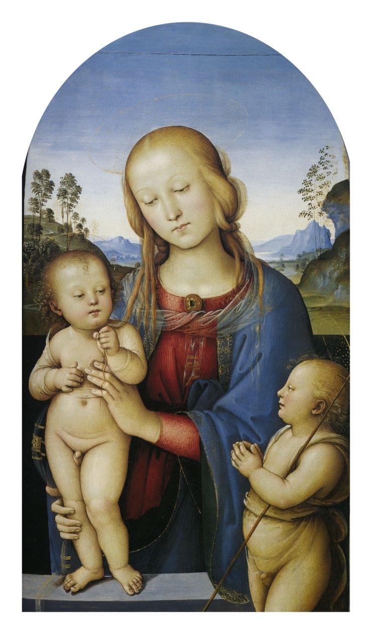Madonna with Child and Saint John by Pietro Perugino