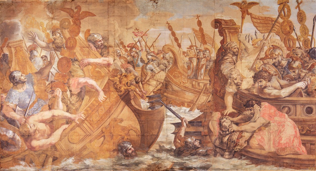 Roman Naval Battle by Pietro da Cortona