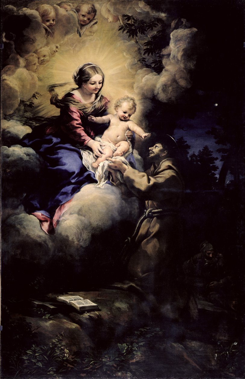 The Visitation of St. Francis, 1641 by Pietro da Cortona