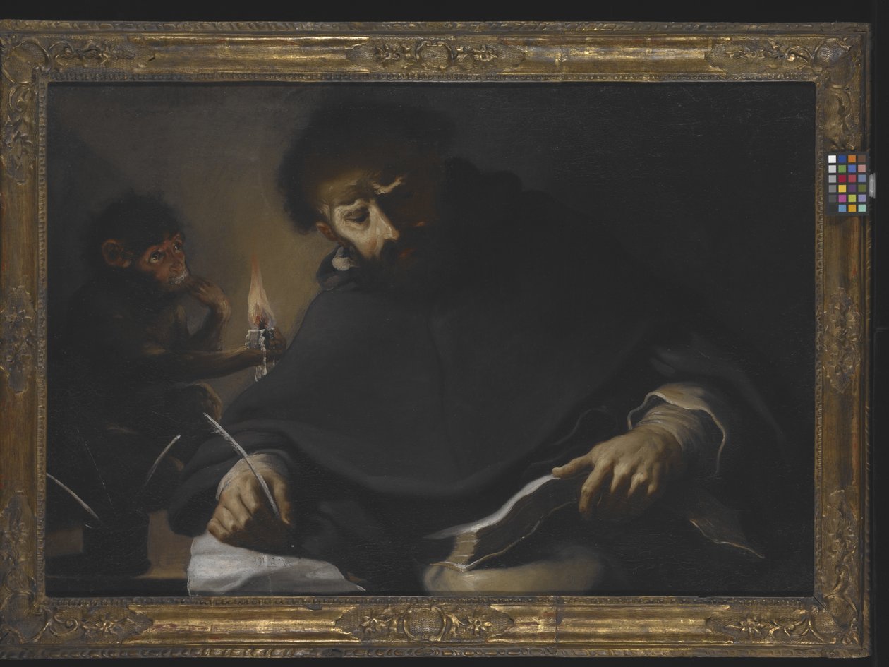 St. Dominic and the Devil by Pietro (1605 78) Della Vecchia